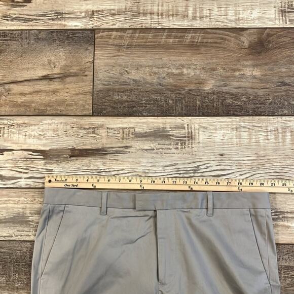 FAIRLANE Grey Straight Leg Flat Front Chino's Size 40 X 32 - Picture 7 of 10